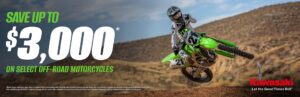 Read more about the article SAVE UP TO $3,000* ON SELECT OFF-ROAD MODELS – Dirt Bikes