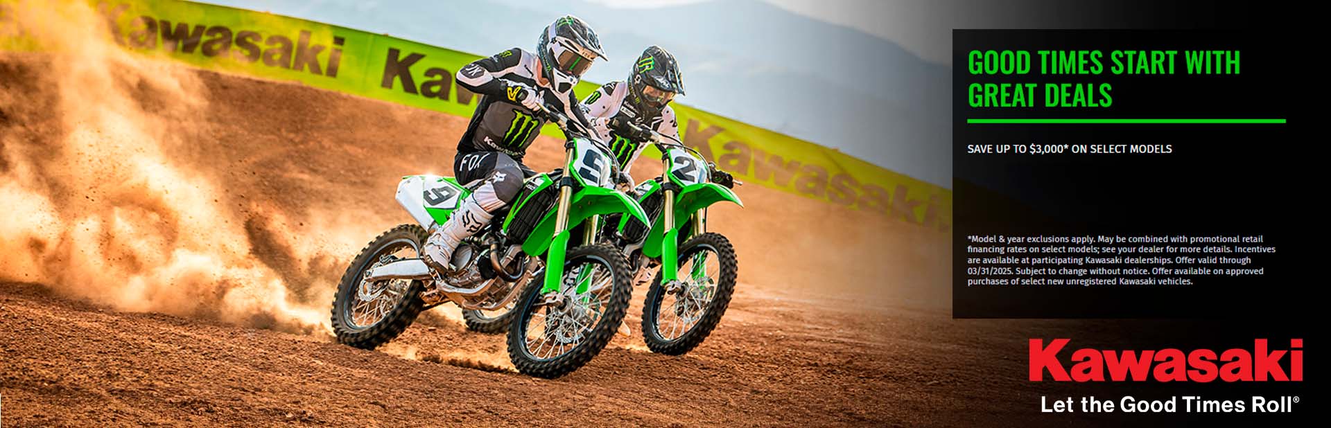 You are currently viewing GOOD TIMES START WITH GREAT DEALS – Dirt Bikes