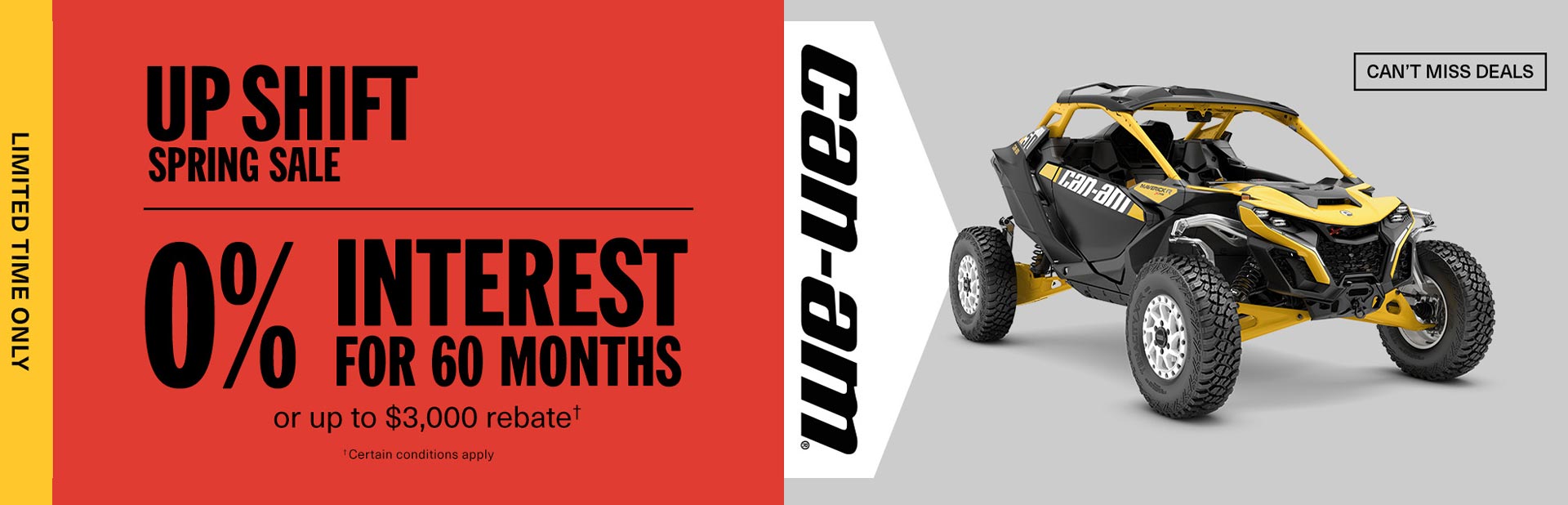 Read more about the article Get 0% interest for 60 months or a rebate of up to $3,000 on select 2024 Can-Am Maverick R models – 2024 Maverick R – ATV