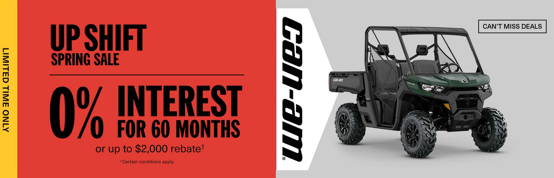 Read more about the article Get financing as low as 0% for 60 months or a rebate of up to $2,000 on select Can-Am Defender models – 2024 Can-Am Defender – ATV