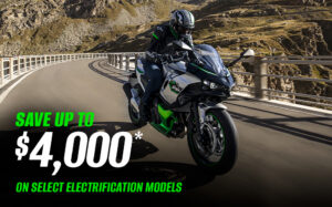 Read more about the article Kawasaki Save up to $4,000* on select electrification motorcycles