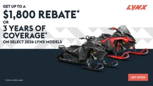 Read more about the article Lynx – Get up to $1,800 rebate or 3 years of coverage on select 2026 Lynx models
