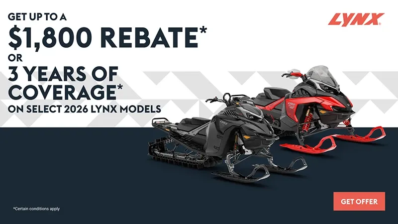 Read more about the article Lynx – Get up to $1,800 rebate or 3 years of coverage on select 2026 Lynx models